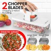 KEOUKE 8-in-1 Vertical Vegetable Chopper Mandoline Slicer with Container White