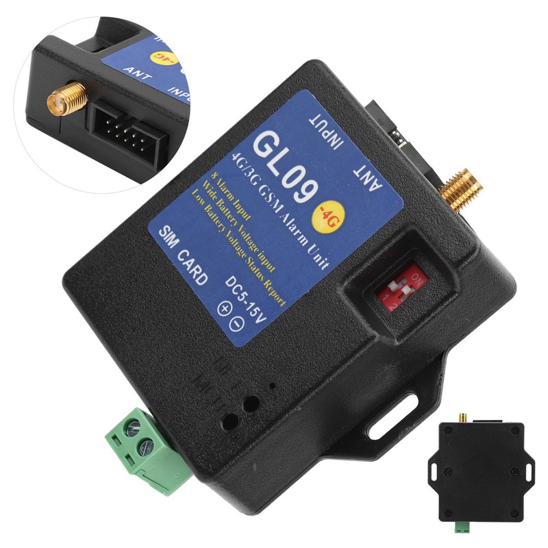 4G/3G/GSM Alarm Security System Alert Module 8‑Channel Input Low Consumption