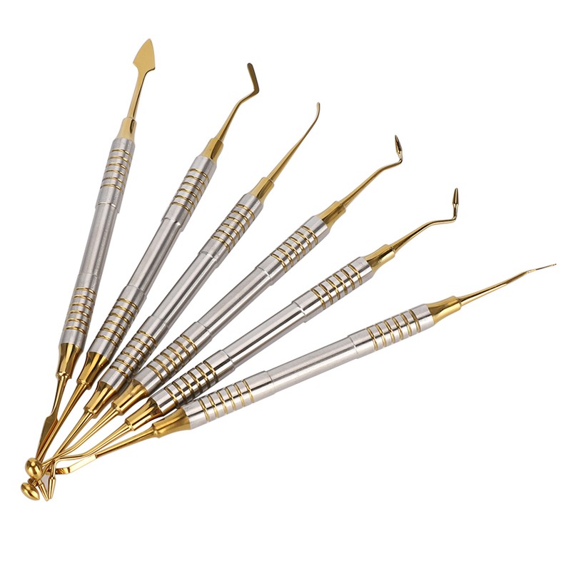 6pcs Dental Composite Resin Filling Spatula Dental Instrument Accessory