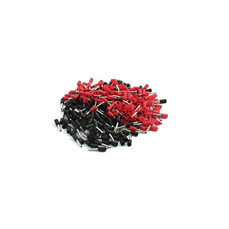 18 AWG Cable E1008 Red Black Pre Insulating Ferrules Wiring