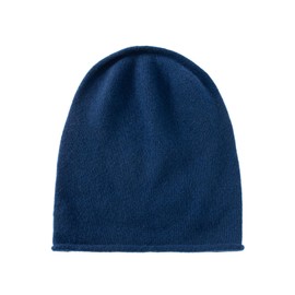Villand - Gorro holgado para mujer, 100% cachemira, de punto, suave, cálido, de cachemira, marino, Small-X-Large