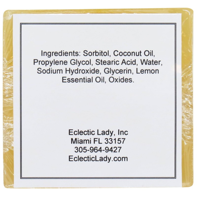 Eclectic Lady Lemon Glycerin Soap, 4 oz Bar