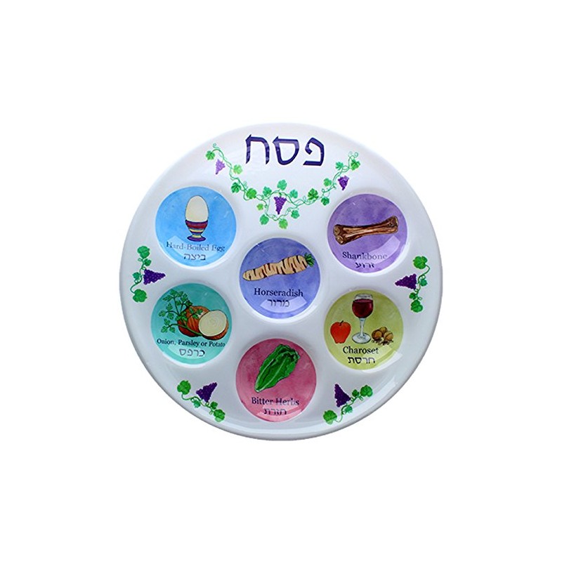 Cazenove Passover Seder Plates. 3 Heavy Duty Quality Plastic 10"
