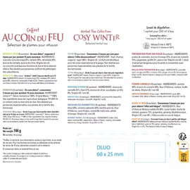 Cosy Winter Les 2 Marmottes French Herbal Tea Colletion Coffret Au Coin Du Feu 8 Infusions 96 Sachet Tea Bags Individually Packet