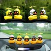Adornos de goma para coche, 5 piezas de pato amarillo