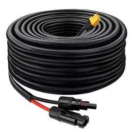 MOOKEERF Solar to XT60 Cable 10AWG 15FT Solar Connector to XT60 Adapter Cable for Solar Panel to Battery RV Portable Power Station Solar Generator - 15 Foot