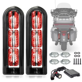 Motorcycle Rear Saddlebag Accent LED Light Insert Filler Support for Touring FLHTCU/L Electra Glide FLHT/L Road Glide FLTRUSE CVO FLHR Road King 2014-2022 (Black Smoke)