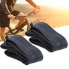 2Pcs Inner Tyre Tube Tire Butyl Rubber W/Bend Valve for
