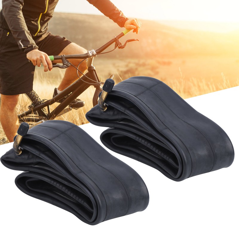 2Pcs Inner Tyre Tube Tire Butyl Rubber W/Bend Valve for