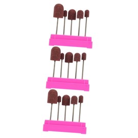 Kisangel 3sets Nail Art Sanding Polishing Storage Case for Home Salon Use Easy to Install Nail Care Kit