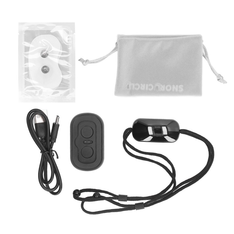 Smart Throat Snoring Device with Magnetic Patch Pulse Massage Relieve