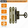Antique Cabinet Lock Full Mortise Vintage Spring Drawer Lock with