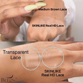 BEEOS 13x6 SKINILIKE Real HD Lace Frontal Only, Bleached All Knots Pre-Plucked Curved Hairline Straight Human Hair 20 Inch