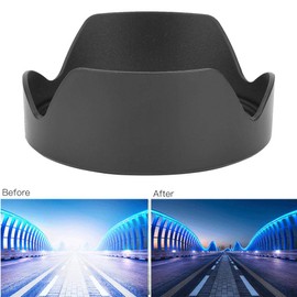 EW-88C ABS Camera Lens Hood, Plastic Mount Lens Hood Replacement for Canon EF24-70mm 24-70 II 82mm Lens