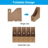 PATIKIL Magazine File Holder Set, 5Pcs Cardboard Foldable Desk File