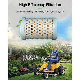 Hydraulic Filter Replace 02002258 02001161, Hydraulic Mower Filter Fit for Cub Cadet M48-KW M54-KH M60-CT M72-CT Tank 48 60 L48KH RECON 48 60 S6031-KW S7237-KW