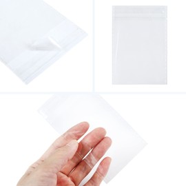 Bäcker & Lecker Bäcker & Lecker 100 Stück OPP Tütchen selbstklebend Plastiktüten 7 x 10 cm klein Flachbeutel Cellophantüten transparent für Süßigkeiten Geschenk Keks Schmuck