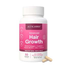 Hair Growth Supplements Favorece Crecimiento Cabello Colageno Hidrolizado Puro Vitaminas Mujer Hombre Vitamin 100 Orgánico Gluten Free Cápsulas