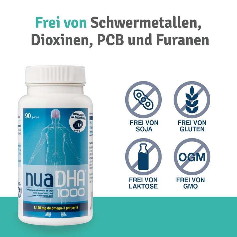 Nua Biological NuaDHA 1000 in Capsules, Dietary Supplement Based on