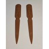 2 Brown Vintage Fuller Brush Co. Plastic Letter Opener