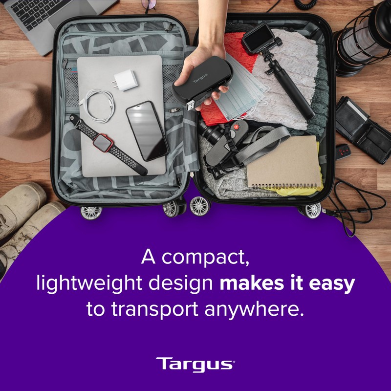 Targus Adaptador Multipuertos USB-A - Negro