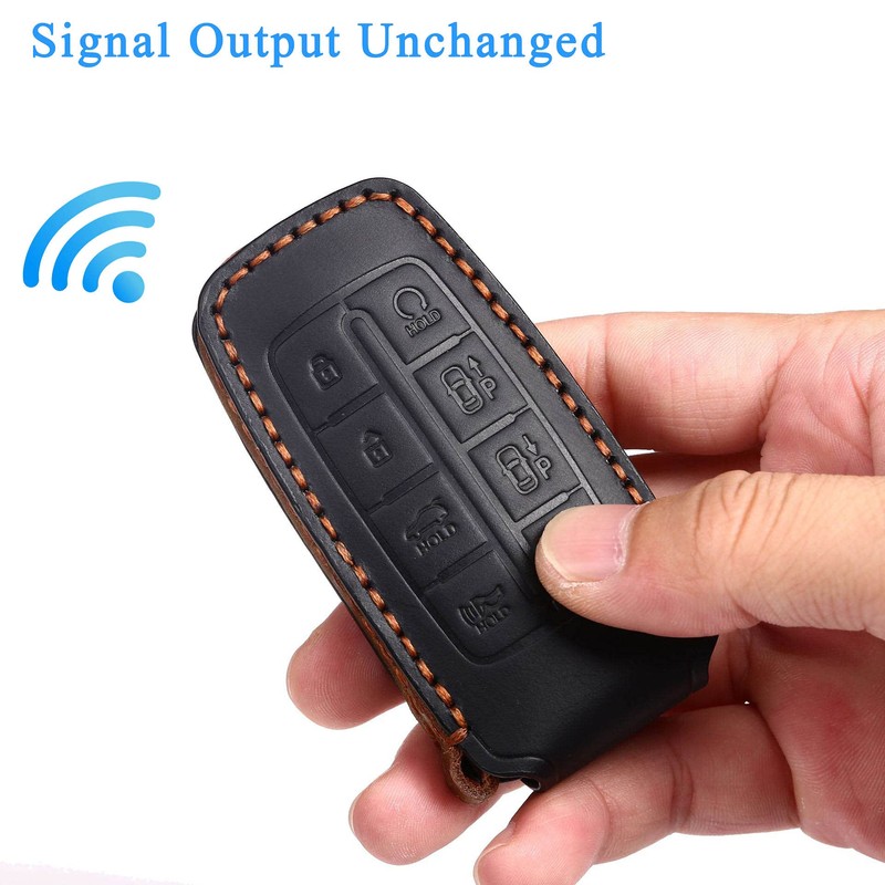 SANRILY 6 Button Key Fob Cover for Genesis G80 2021