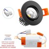 2Inch LED Recessed Ceiling Light, 3W Dimmable LED Downlight, Natural