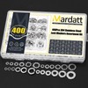Mardatt 400Pcs 304 Stainless Steel Spring Lock Washer, 6# 8#