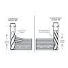 SpeTool 1/4 Inch Shank Up & Down Cut Spiral Router
