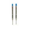 Herlitz Medium Ball Pen Refills - Blue (Pack of 2)