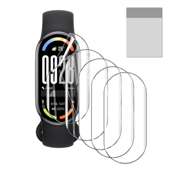 Natbok 5 Pack Screen Protector for Smartwatch Xiaomi Smart Band