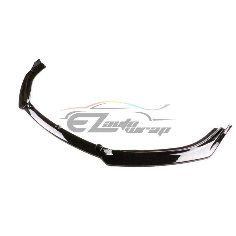 EZAUTO WRAP 3PCS Gloss Black Front Bumper Lip Body Kit