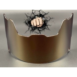 Riddell Dark Gold Chrome mirror Full Size Helmet Visor Replica/Speed/