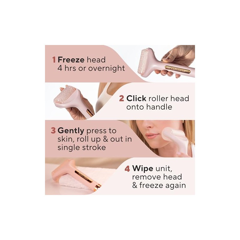 Finishing Touch Rodillo de Hielo para Masaje Facial Impecable