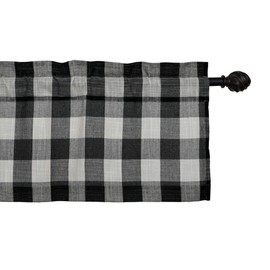 Creativesfun Buffalo Check Plaid Gingham Custom Fit Window Curtain Treatments Rod Pocket