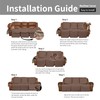 Easy-Going Recliner Sofa Cover, Reversible Couch Cover for 3 Seat