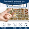 Vifmy Metric & SAE Rivet Nut Assortment Kit(420 Pcs),m3 m4
