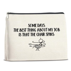 LGLZSHP Gifts for Coworkers Makeup Bag Funny Novelty Gifts for Employees Colleagues Coworkers Work Bestie Cosmetic Bag Best Thing About My Job Zipper Makeup Pouch