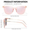 LVIOE 2 Pack Mirrored Oversized Big Large Sunglasses for Men