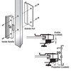 Prime-Line C 1222 Diecast Non-Keyed Sliding Glass Door Handle Set,