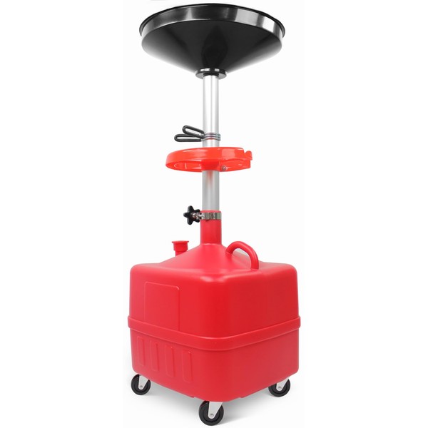 MaxWorks 50964 9-Gallon Portable Waste Oil Drain, Industrial Fluid Drain