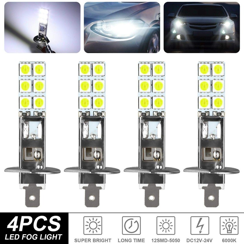 jingfei 4PCS H1 6000K Super White 80W LED Headlight Kit