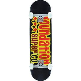 Foundation 3 Star Complete Skateboard -8.1 Black