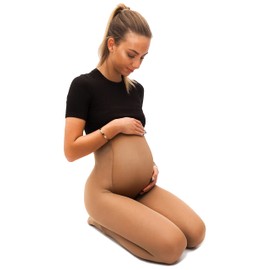 sofsy Skin-friendly tights for pregnant women, made in Italy, supportive and comfortable, bronze