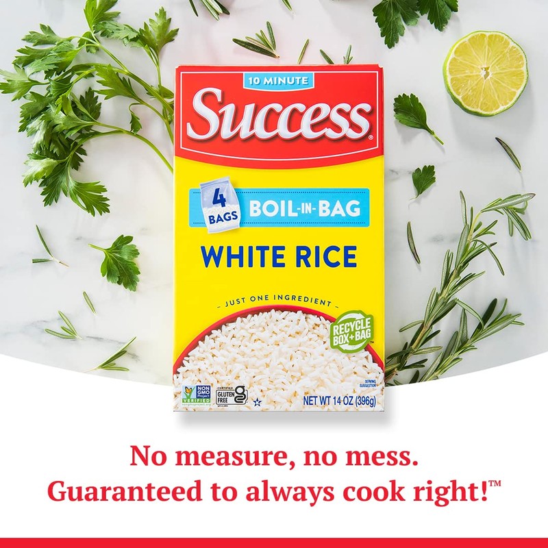 Success Boil-in-Bag Rice, White Rice, Quick and Easy Rice Meals,