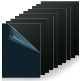 ACXFOND 7x5x1/32inch Anodized Aluminum Sheet Metal, 10 Pack Black Aluminum Plate 0.8mm Thick Engraving Blanks for Laser Engraving DIY Decorative Crafting Home Decoration
