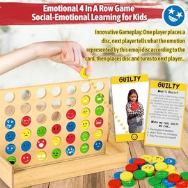 Garybank Social Emotional Learning Activities for Kids, Feelings Connect Game w/56 Emotion Cards, Play Therapy Toys for School Counselors, Social Coping Skills for Children, Teacher Office Must Haves