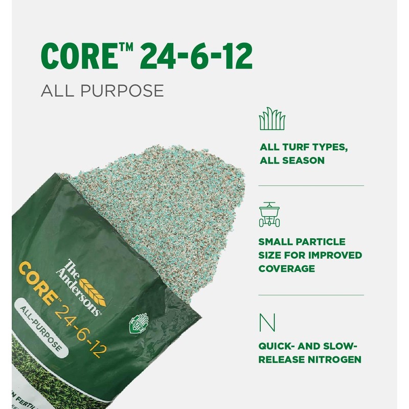The Andersons Core 24-6-12 Professional-Grade All-Purpose Lawn Fertilizer - 18