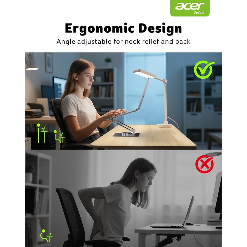 acer Laptop Stand for Desk - with 360 Swivel Base,