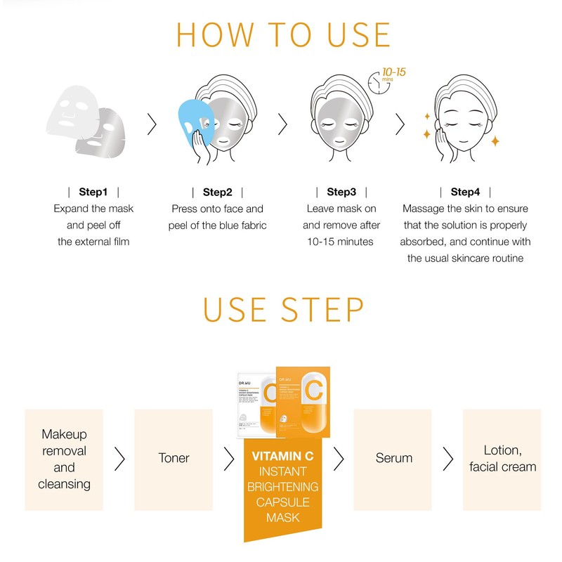DR.WU Brightening VitC Capsule Mask